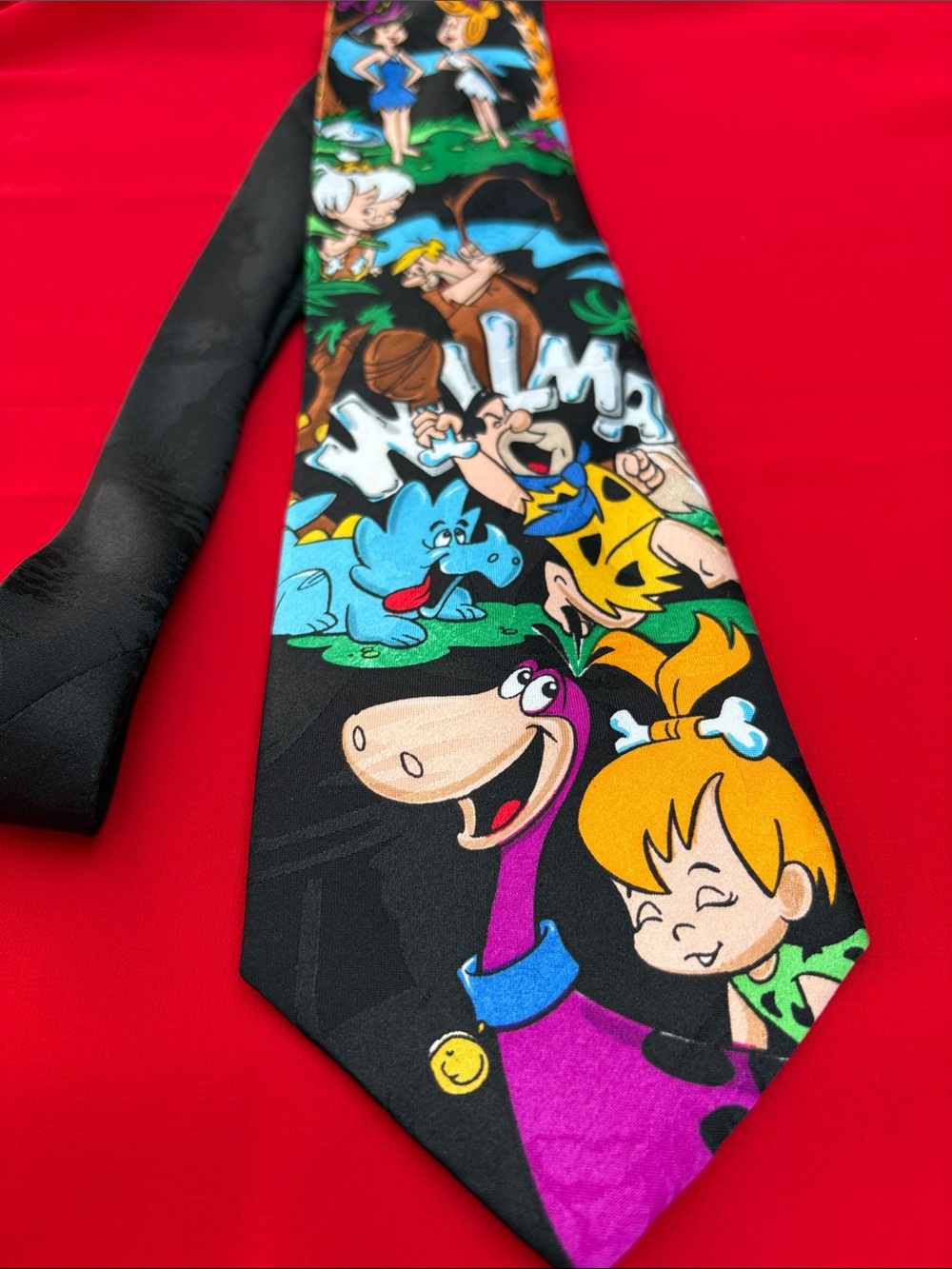 Hanna Barbera Flintstones vintage cartoon tie!
